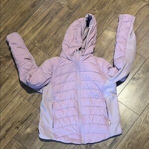 Lavender Hooded Puffer Jacket